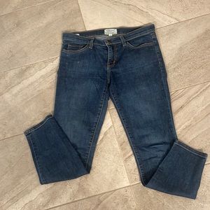 Current Elliot dark wash stiletto skinny jeans
